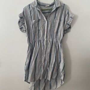 Super cute, size large, button up dress